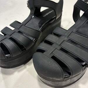 Jeffrey Campbell Black Platform Sandals